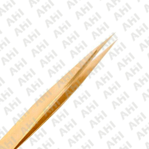 Pince à épiler professionnelle en acier inoxydable AHI, pointe fine, vente en gros, personnalisable, précision anti-statique, 14 cm - Product Image 3