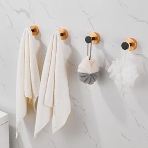 Gancio per asciugamano in oro nero confezione da 2 appendiabiti a parete ferramenta per l'ingresso scarpiera armadio per bagno camera da letto - Product Image 5