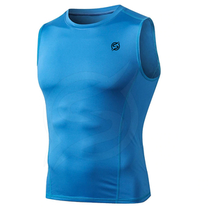 Custom <b>Men's</b> Gym Tank Top Sleeveless Workout <b>Stringer</b> <b>Vest</b> Cotton/Spandex Fitness Muscle Training Gym Wear OEM ODM - Product Image 2