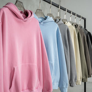 Sweat à capuche professionnel personnalisé pour homme, coupe oversize, épaules tombantes, style streetwear, sans cordon, en tissu épais - Product Image 1