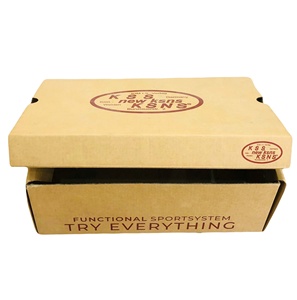 Wholesale Eco-Friendly Custom Logo 3-Layer Recycled Corrugated Carton Self Erecting Paper Box Flexo Printing Shoes Socks - Product Image 3