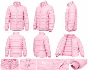 WARPRO INDUSTRY High Quality Mens Puffer Jacket Warm Winter Outerwear Stand Collar Windproof Breathable Hooded Full Zip - Product Image 6