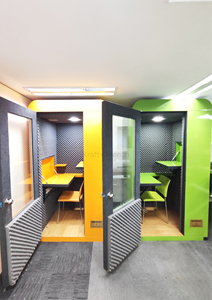 Premium Eco-Friendly Wooden <b>Frame</b> Modern Design Soundproof Vocal <b>Recording</b> Booth for Podcasting Voiceover Music Online Meetings - Product Image 5