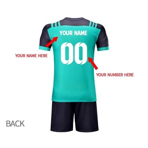 บริการ OEM เสื้อฟุตบอลคอกลมแขนสั้นคุณภาพสูงสำหรับผู้ชาย ดีไซน์ทันสมัยปรับแต่งได้ ระบายอากาศ แห้งเร็ว ผ้า 180 กรัม - Product Image 3
