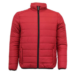 Royal Blue Charcoal Gray <b>Red</b> Custom Men Lightweight <b>Waterproof</b> Windproof Puffer <b>Jacket</b> Quilted Stand Collar Winter Coat OEM - Product Image 4