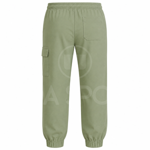 Pantalon cargo en polaire polyester personnalisé pour uniformes médicaux, avec cordon de serrage – Fabricant d'uniformes professionnels pour le secteur de la santé - Product Image 5