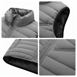 Chaquetas de Burbuja de Manga Corta para Hombre, Novedad 2026, Ropa Casual de Verano, Colores y Tallas Personalizadas, Logotipo Frontal, Servicio OEM/ODM - Product Image 5