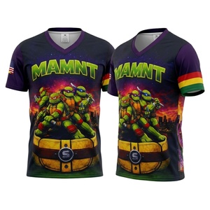 Maillot de baseball brodé personnalisé universitaire USA Arizona en maille avec impression sublimée, anti-bactérien, col en V court sur le devant - Product Image 5