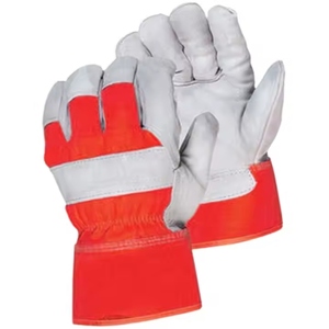 Gants de travail robustes de haute qualité pour ouvriers du bâtiment canadiens, en cuir de vachette pleine fleur, protection industrielle des mains, gants de soudage CE - Product Image 2