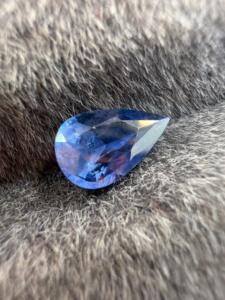 Zafiro Azul Natural AA, Corte Pera, 1.10 Quilates, 8.5x5.5x3mm, Gema Suelta Facetada, Tratada con Calor, Zehra Gems, Color Joyería - Product Image 4