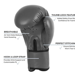 Guantes Deportivos de Cuero Impermeables de Alta Calidad para Entrenamiento de Boxeo, Diseño de Moda Superior, Venta al Por Mayor Disponible - Product Image 6