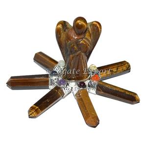 Pyramides d'énergie Reiki en tourmaline noire sculptées en pierre semi-précieuse de style Feng Shui pour véhicule ou maison - Product Image 3