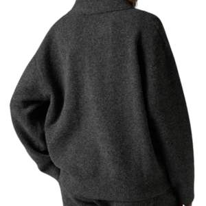 Suéter Polo de Punto para Hombre, Manga Larga, Color Carbón, Textura Suave, Cuello con Botones, Estilo Casual, Invierno, Mezcla de Algodón, OEM - Product Image 4