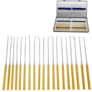 High Quality Micro Dissector Set 20 Pcs Stainless Steel Silver Surgical Grade Autoclavable <b>Neurosurgery</b> <b>Instruments</b> ALIVANTA - Product Image 4