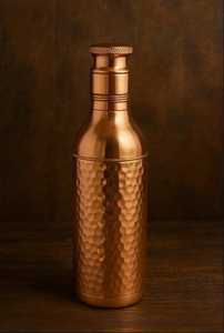 Hammered Copper Cocktail <b>Shaker</b> <b>Bottle</b> – Mixing & Serving Drinks - Product Image 1