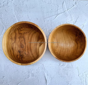 Cuenco de madera de nuevo diseño de la mejor calidad, cuenco decorativo de madera para ensalada - Product Image 3