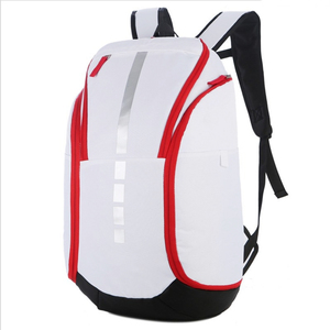 Sac à dos de sport en nylon noir, capacité 30-40L, avec bande réfléchissante pour activités de plein air - Product Image 2