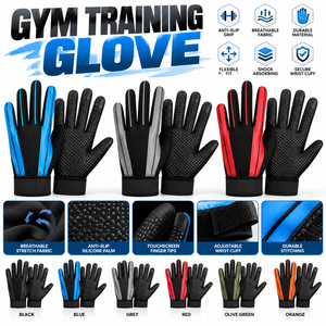Gants de sport chauds d'hiver à doigts entiers, compatibles écran tactile, imperméables, pour cyclisme et course à pied, en tissu Spandex extensible, thermiques, pour activités de plein air - Product Image 6