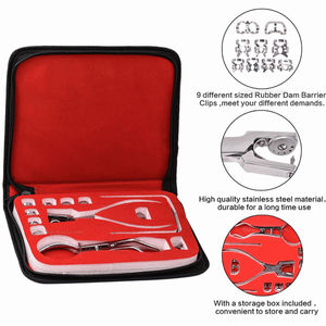 Kit de Digue Dentaire en Caoutchouc de Haute Qualité (12 Pièces) pour une Isolation Efficace en Dentisterie Acier Inoxydable CE ISO par Grip Surgical - Product Image 2