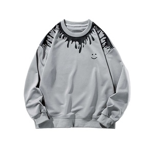 Sweat-shirt pour homme avec logo personnalisé, vente en gros, haute qualité, poids lourd, col rond, 420 grammes, sweat-shirt pour homme - Product Image 1