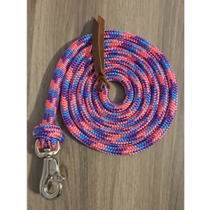 Extra Strong Horse <b>Lead</b> <b>Rope</b> with Brass Hardware Fittings Multi Color Western Training Tack - Product Image 1