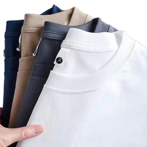 T-shirts Homme Oversize en Jersey Décontracté 100% Coton Écologique Respirant et Solide, Grammage Lourd 180g, Manches Courtes Personnalisables - Product Image 6