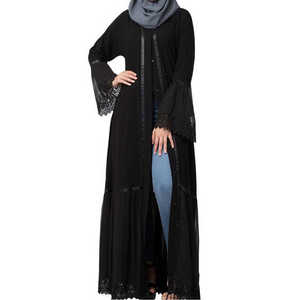 Nueva llegada: Abaya para damas, fabricada en fábrica, con diseño moderno, transpirable, ropa informal para todas las tallas, precio razonable. - Product Image 5