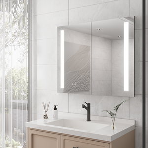 Specchio LED da 36 x 30 Pollici Antiappannamento Dimmerabile da Incasso o a Superficie in Alluminio Luce 3000K~6000K - Product Image 6