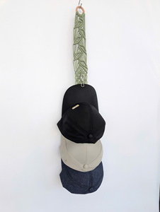 Macrame <b>Hat</b> Hanger <b>Hat</b> Display <b>Stand</b> with Hanging Strap and a Metal Clip, Suitable for Collectible <b>Hats</b> - Product Image 3