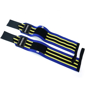 Sangles de poignet durables respirantes unisexes pour l'haltérophilie 12 "-18" Personnalisables Professional Gym Wraps Hook Loop Closure - Product Image 5