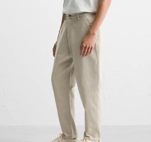 Jeans de Mezclilla para Hombre, Corte Recto, Lavado a la Piedra, Cintura Alta, Cierre de Botones, Estilo Casual, 100% Algodón Tejido, Peso Medio, Estilo Otoñal - Product Image 3
