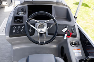 Venta al por mayor: Nuevo yate de lujo de alta calidad 2026, bote pontón de aluminio para fiestas con bimini y motor fueraborda, últimas tendencias. - Product Image 3