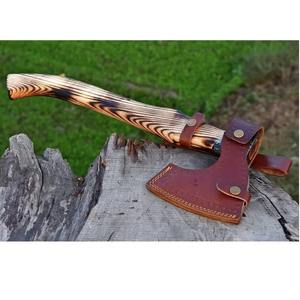 Hacha de Acero de Damasco de Grado Industrial de Alta Calidad de Fábrica NM con Mango de Madera de Fresno, Uso Multiusos para Camping - Product Image 5