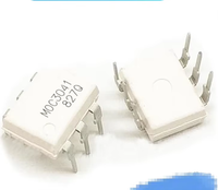 FYX Stock MOC3041 MOC3041M Optoacoplador de Cero Cruce, Controlador de Triac, IC de Salida CA, Fotocoplador, Optoisolador, Módulo de Control SSR