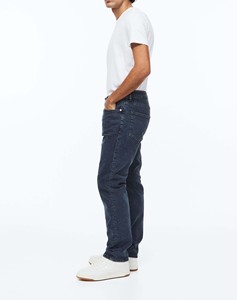 Pantalones vaqueros de hombre de secado rápido, corte ajustado, alta calidad, bajo precio, diseño personalizado, vaqueros de algodón ajustados de color azul claro para hombre. - Product Image 1