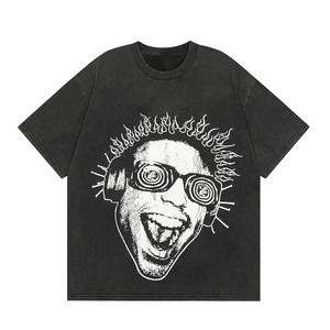 Camiseta Moderna con Estampado Gráfico para Hombre y Mujer, Camiseta Informal de Algodón a la Moda, Ropa al por Mayor de Fábrica, Camisetas con Estampado Gráfico Personalizado - Product Image 3