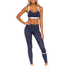 Conjunto de Yoga de 2 Piezas para Mujer, Talla Grande, Ropa Deportiva Activa, Cinturón Frontal, Secado Rápido, Transpirable, Traje de Fitness para Correr - Product Image 1