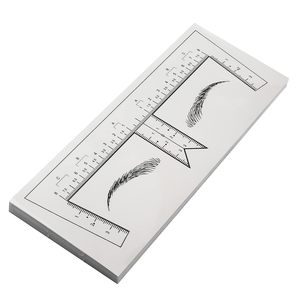 Plantilla desechable para cejas con regla de medición y guía de forma para salón de belleza y microblading - Product Image 6