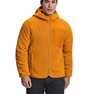 Men's Coated Thin Fleece Bomber Jacket Casual Winter Zipper Solid Color Regular Fit Polyester/<b>Nylon</b> Front Logo - Product Image 4