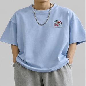 เสื้อยืดโอเวอร์ไซส์ผู้ชาย ดีไซน์ล่าสุด ผ้าคอตตอนพรีเมียม รับสกรีนลาย สตรีทแวร์ แฟชั่นฤดูร้อน เสื้อยืดโอเวอร์ไซส์ผู้ชาย - Product Image 1