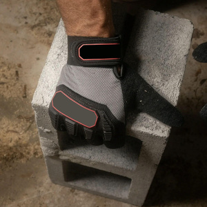 Guantes Mecánicos de Cuero Sintético Resistentes a Impactos con Protección de Goma TPR Antideslizante para Construcción e Industria - Product Image 6