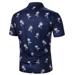 Polo de Algodón Estampado para Hombre OEM, Transpirable, Corte Regular, Manga Corta, Informal, a la Moda, Tejido, Proveedor Mayorista - Product Image 3