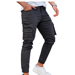 Elastic Waist Men's Casual Cargo Pants High Quality Multi-Pockets <b>Work</b> Wear <b>Trousers</b> <b>Waterproof</b> Quick Dry Casual Pants Men Style - Product Image 2