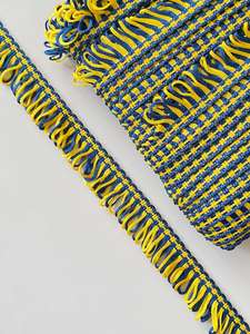 KUSHANG TEXTILE Borlas de Algodón 100% con Colores Personalizados, Flecos Pequeños Cosidos a Mano, Adornos Decorativos para Cortinas, Prendas y Hogar - Product Image 6