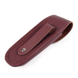 Handmade Leather Pouch For Folding Knives Genuine Leather Knife Sheath <b>Belt</b> Carry Case Protective Storage Holder Custom OEM - Product Image 4
