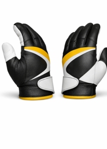 Customizsed Advanced Baseball Batting Gloves Moisture Wicking Fabric Reinforced Grip Surface <b>Hook</b> Loop Closure Colors - Product Image 4