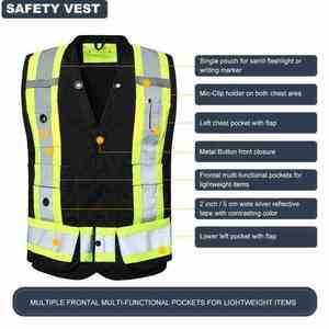 Chaleco de Seguridad Reflectante de Alta Calidad 100% Poliéster, Chaleco Promocional para Trabajadores, Cómodo, Transpirable, con Serigrafía - Product Image 3