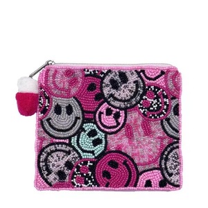 Woman Beaded Coin Pouch Handmade Beaded Wallet Glass Beaded Wallet Beaded Bag - Product Image 4