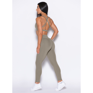 women yoga <b>set</b> high waist leggings sports bra fitness workout gym wear breathable stretch activewear - Product Image 4