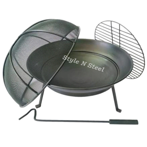 Brasero de Hierro de Lujo con Pintura Resistente al Calor, Diseño Independiente, Calentador Exterior para Leña/Carbón - Product Image 1